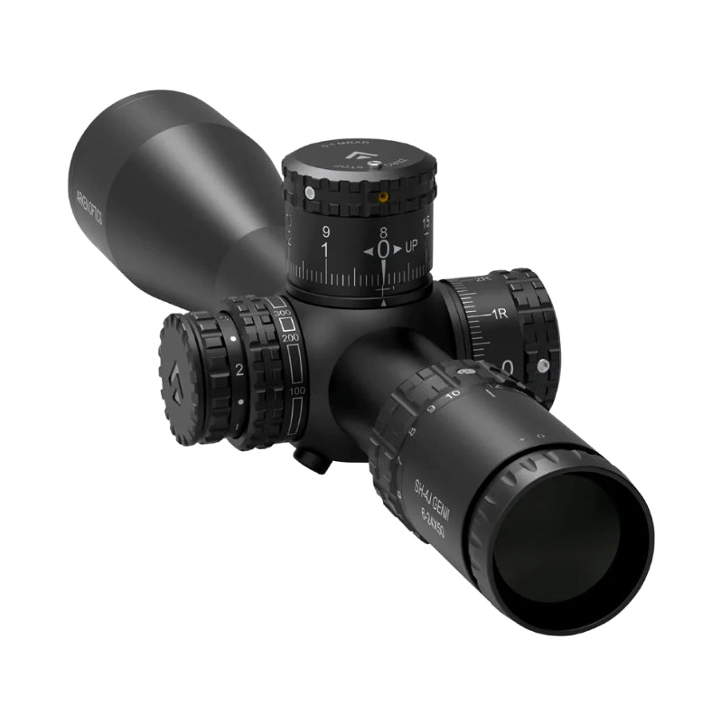 Arken Optics SH-4J 6-24x50 FFP Illuminated 34mm VHR Zero Stop Rifle Scope