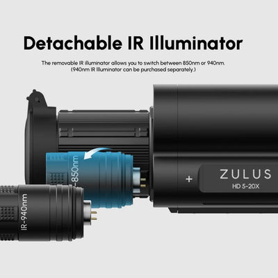 DNT Optics ZULUS HD 5-20X Digital Night Vision Scope With Laser Rangefinder And Ballistic Calculator GENUINE UK STOCK (Copy)