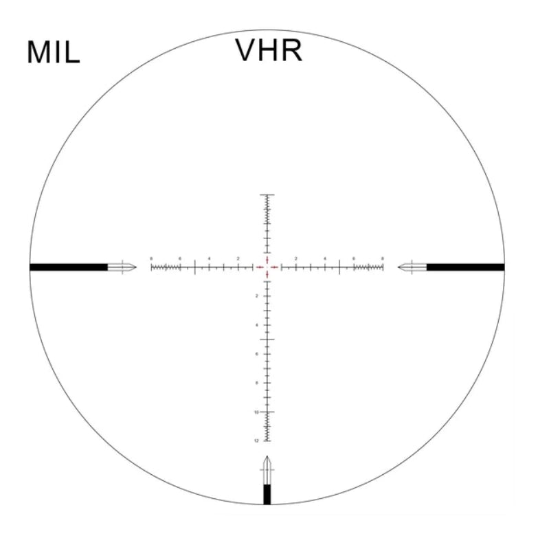 Arken Optics SH-4J 6-24x50 FFP Illuminated 34mm VHR Zero Stop Rifle Scope