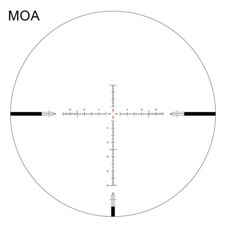 Arken Optics SH-4J 6-24x50 FFP Illuminated 34mm VHR Zero Stop Rifle Scope