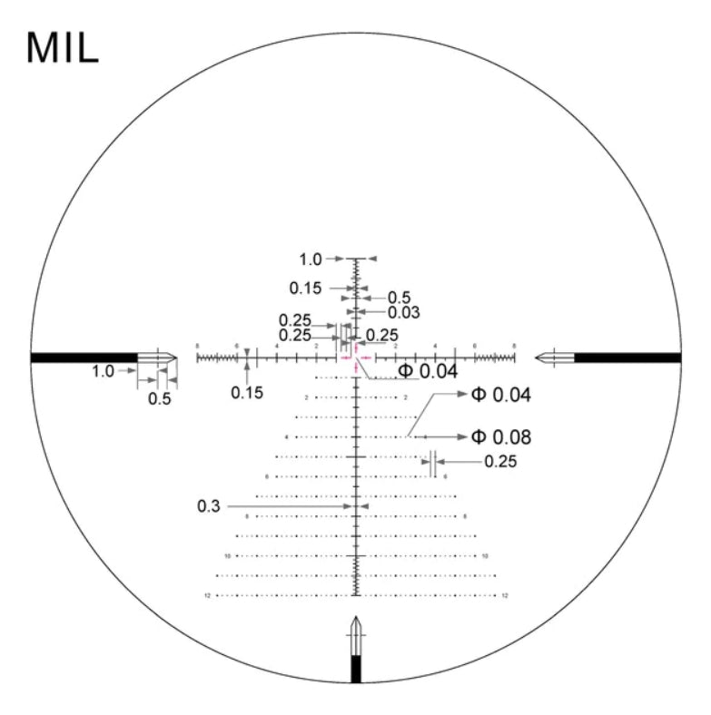 Arken Optics EPL4 6-24x50 FFP VPR Illuminated Rifle Scope