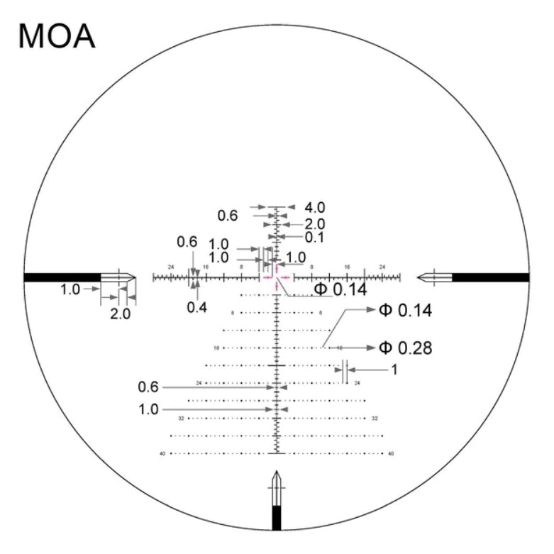 Arken Optics EPL4 4-16x44 FFP VPR Illuminated Rifle Scope