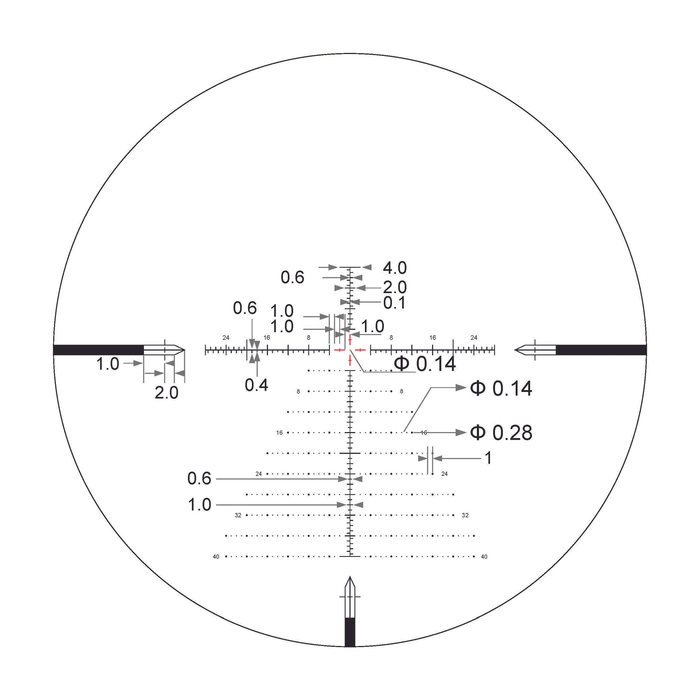 Arken Optics SH4 Gen 2 4-16x50 First Focal Plane Rifle Scope FFP MOA VPR